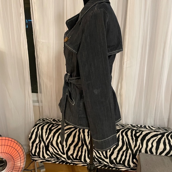 Baccini Light Denim Short Jacket Size Large - Picture 3 of 7